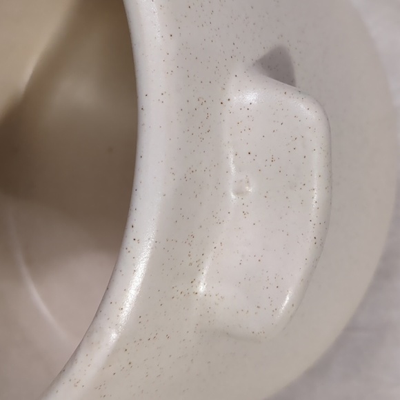 West Bend Bean Pot MCM Stoneware  Ceramic With Lid Vtg Mid-Century 60s Kitsch - Picture 11 of 12